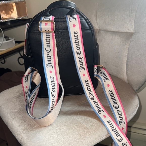 Juicy Couture Black Rhinestone Embellished Backpack main image 7